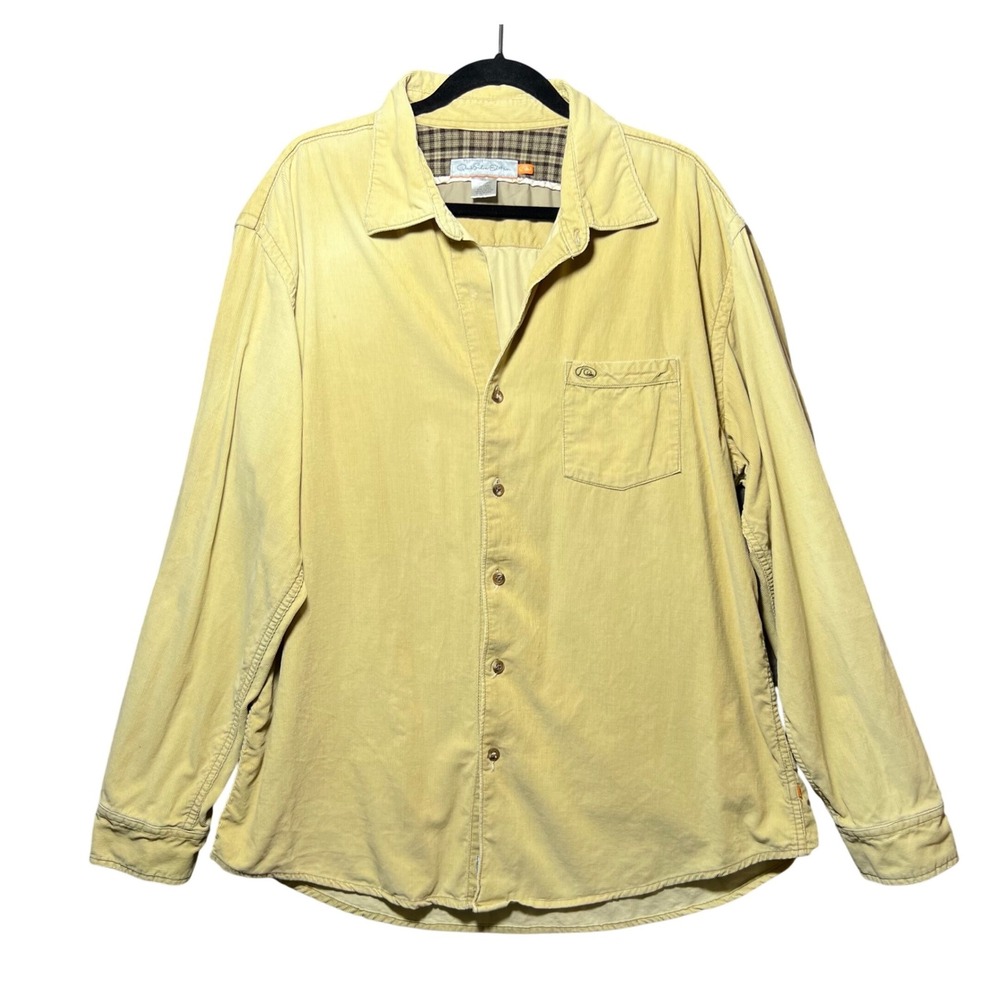 Vintage Quiksilver Edition Mens XL Corduroy Shirt Long Sleeve Button Up Y2K Surf